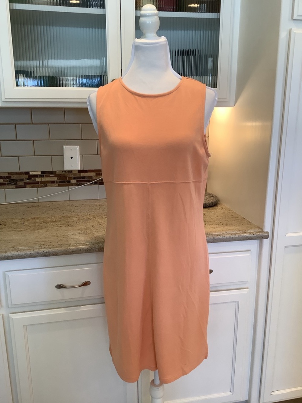 Oobe  Dress Size Large Sleeveless Peach Orange Color